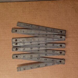 Vintage TWIX Aluminun Six-Foot Folding Rule Made in U S A